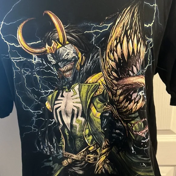Black Venom and Loki t shirt - Picture 2 of 4